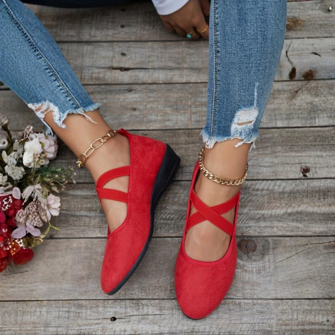 MARA - Comfy Closed Wedge Slip-On Shoes