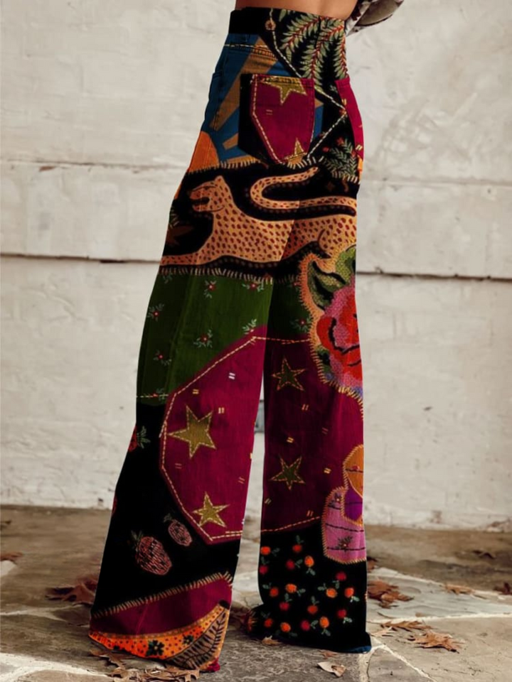 GABRIELLE - Artistic Wide-Leg Pants