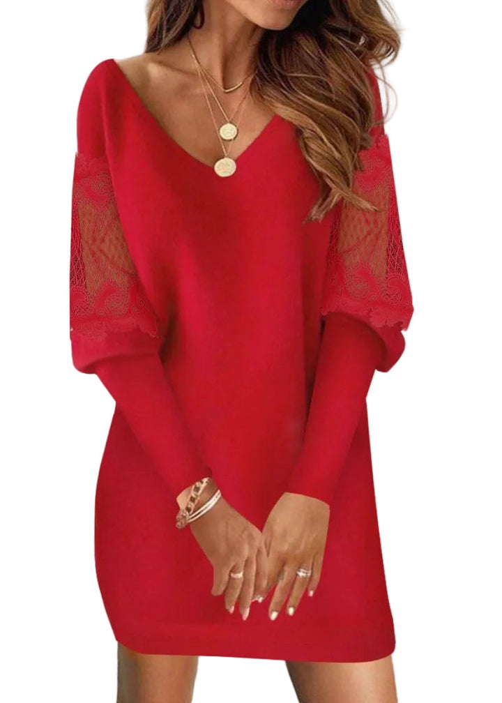 KATIA - Lace Sleeved Dress