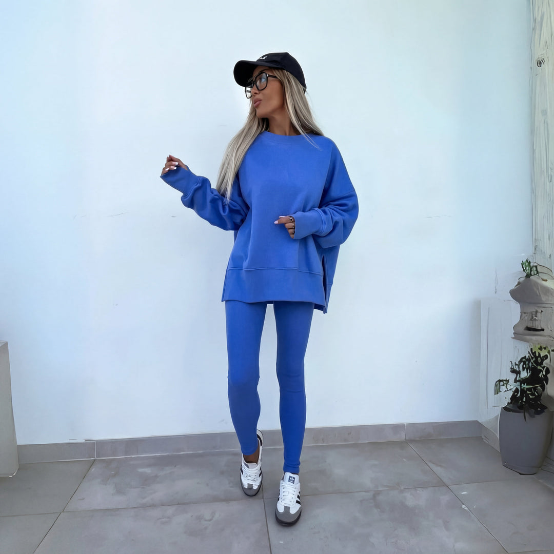 CATCHY - Long Sleeve Sweatshirt and Pants Set