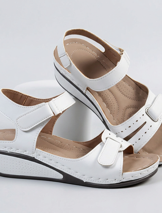ELORIE Orthopaedic Comfort Sandals in White