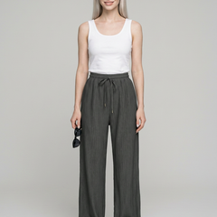 Gray ZABBY wide-leg pants