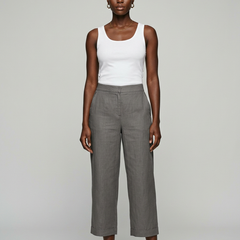 Grey AURELIA casual trousers