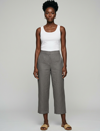 Grey AURELIA casual trousers
