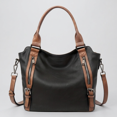 MARCELLA Everyday Bag in Black with Brown