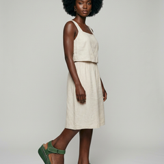 ELORIE - Orthopaedic Comfort Sandals - Green - with model