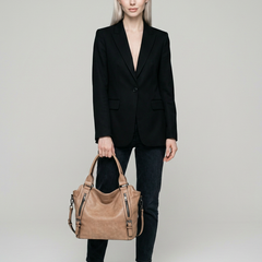 MARCELLA | The bag you reach for every day - Light Brown - with model