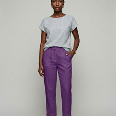 Purple AURELIA casual trousers