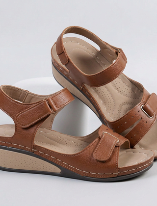 ELORIE Orthopaedic Comfort Sandals in Brown
