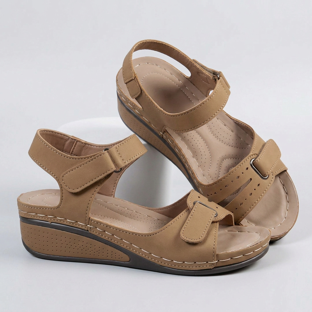 ELORIE Orthopaedic Comfort Sandals in Khaki