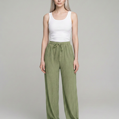 Light Green ZABBY wide-leg pants