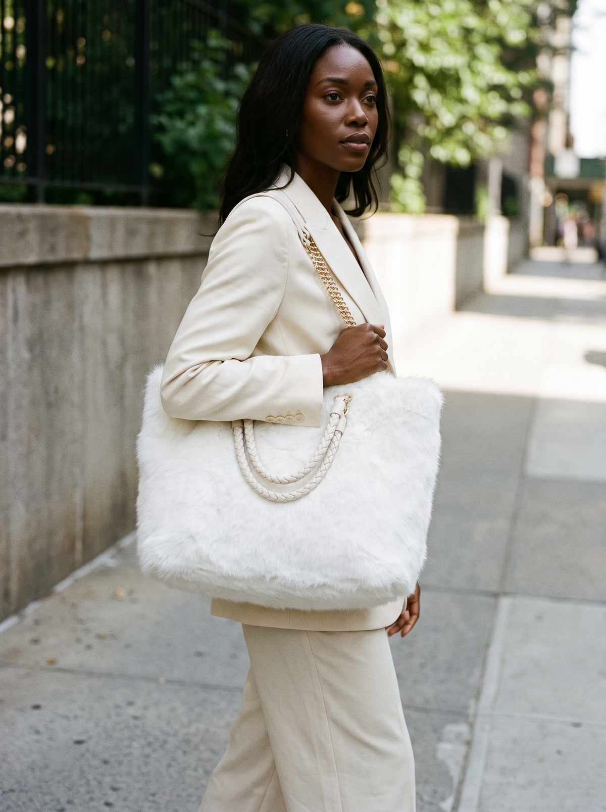 White - with model
