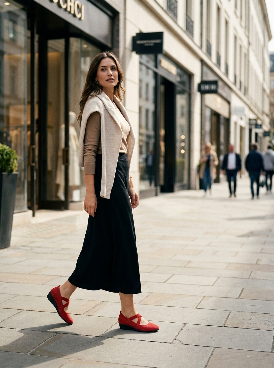 MARA - Comfy Closed Wedge Slip-On Shoes