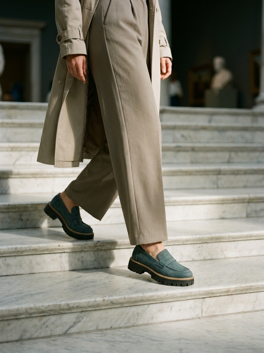 LIYA - Classic Comfortable Slip On Breathable Loafers
