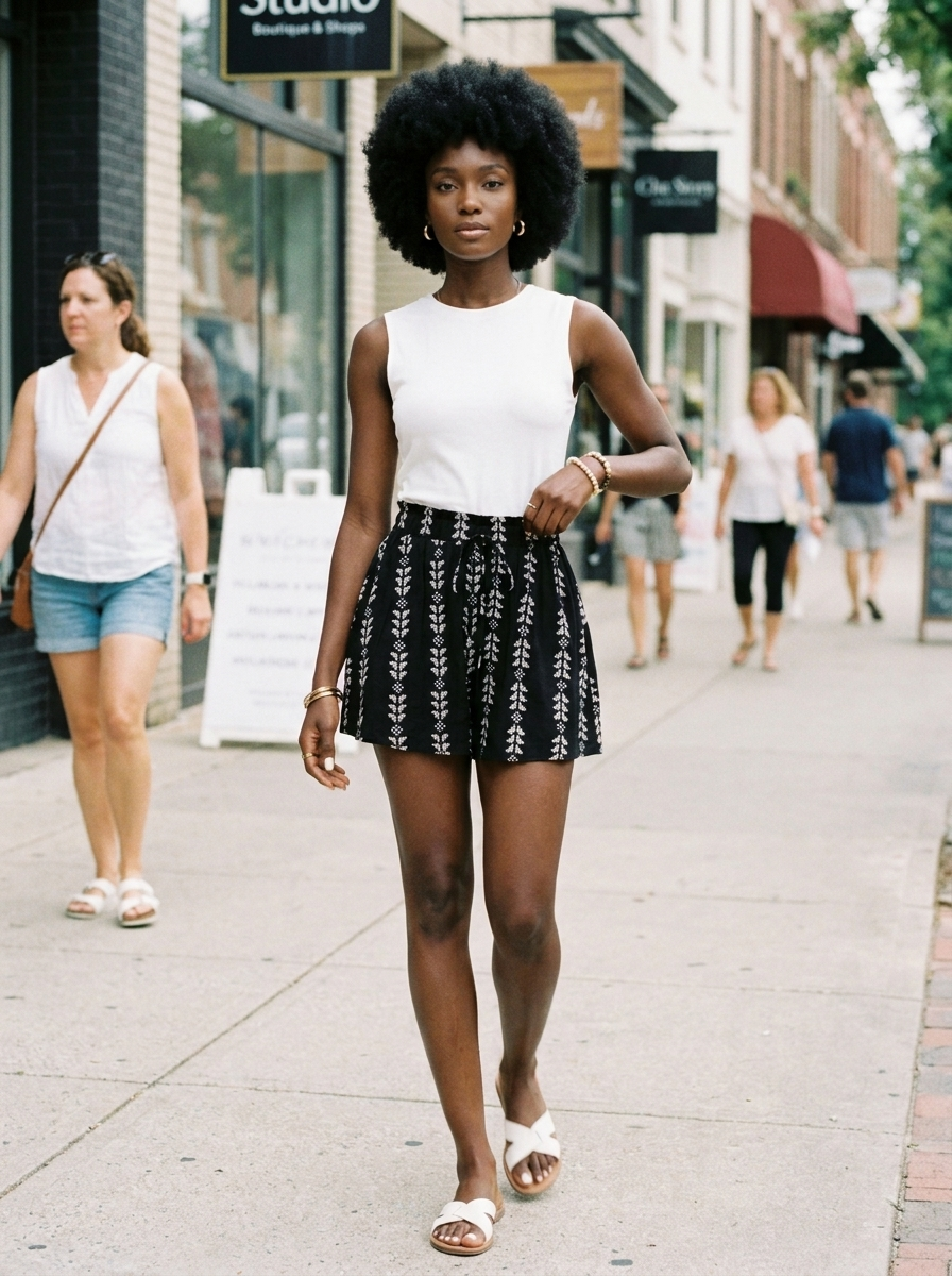 LIWAYWAY – Casual Lightweight Summer Print Shorts