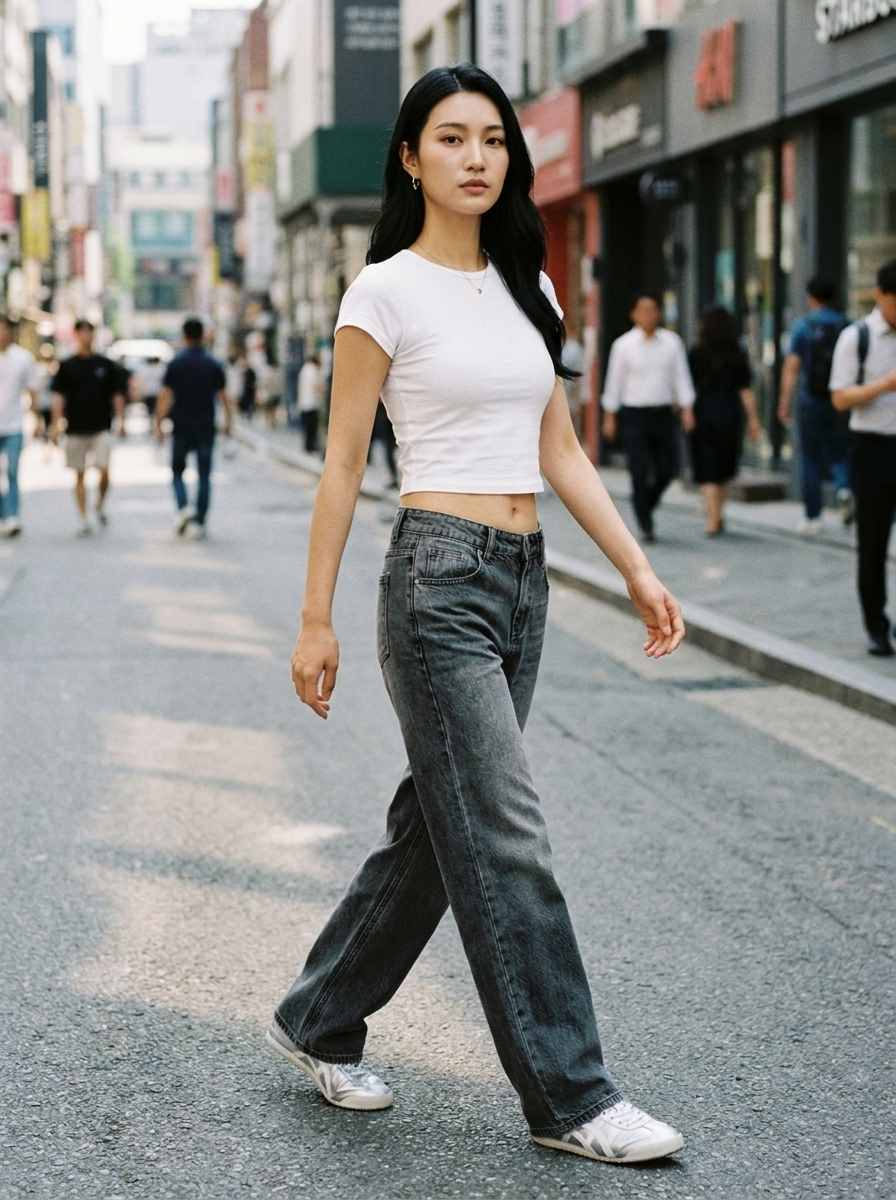 SYLVAINE – Vintage Casual Baggy Jeans