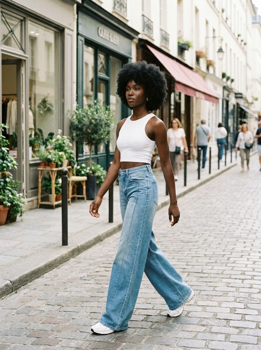 HAILEY - Classic Wide-Leg Pants