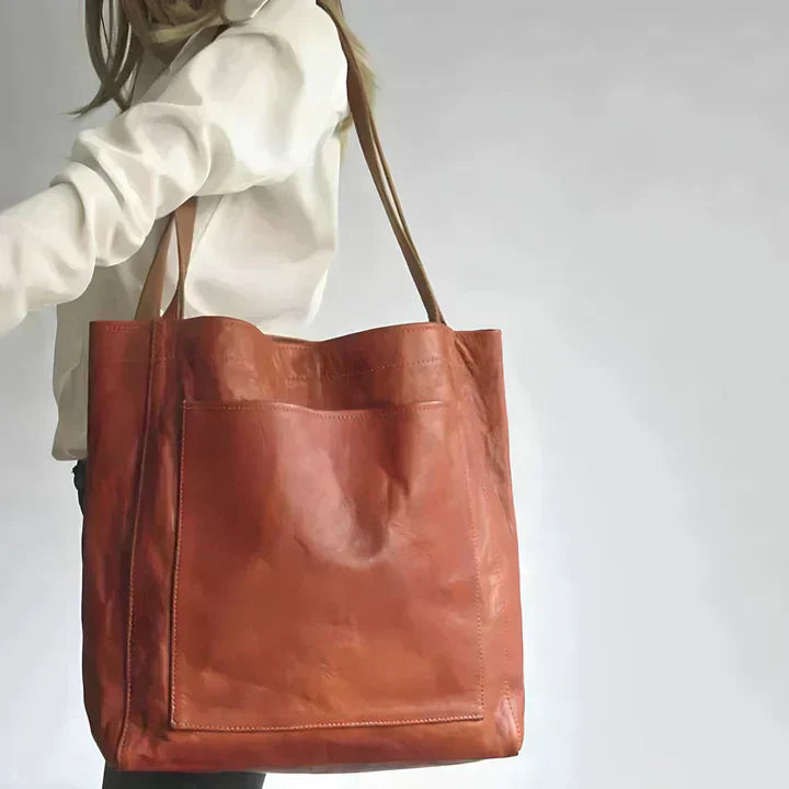 PAMELA | Classic Leather Tote